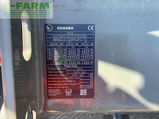 Telescopica - kramer - kt306 eco speed telehandler (st25998)