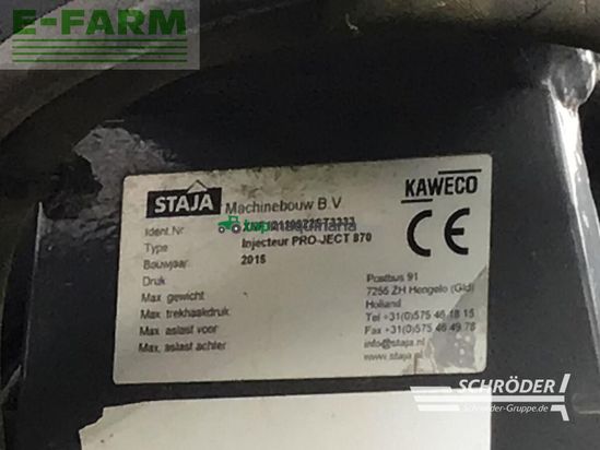 Cisterna - Kaweco - project 870 gülleschlitzgerät