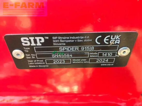 Henificador - SIP - spider 915 / 8