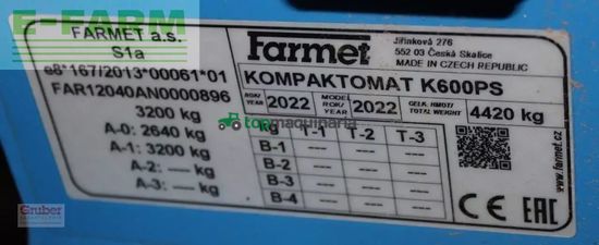 Cultivador - Farmet - kompaktomat k 600 ps