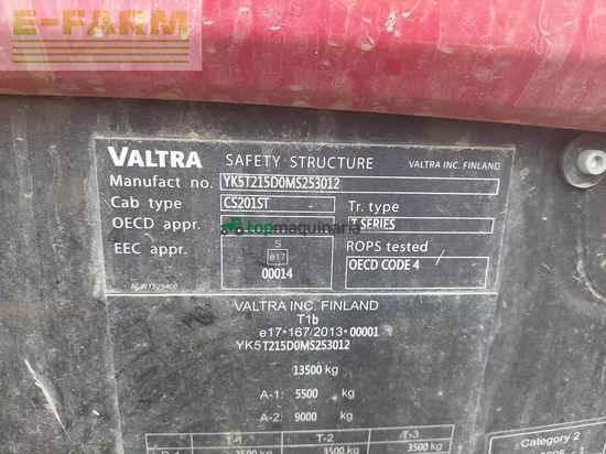 Tractor agrícola - Valtra - t 215 direct Direct