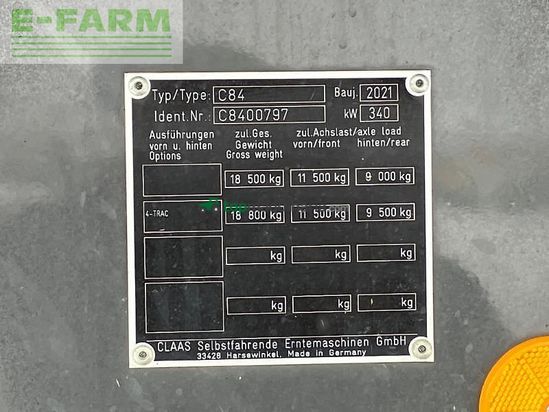 Cosechadora de Cereal - Claas - lexion 6800