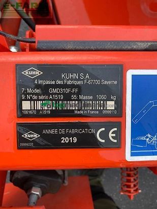 Cortacésped manual - Kuhn - gmd 310f-ff
