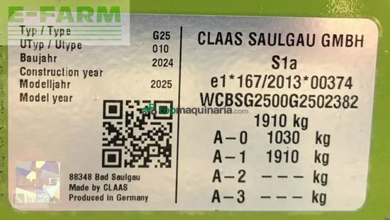 Rastrillo - Claas - liner 2900 trend - neu