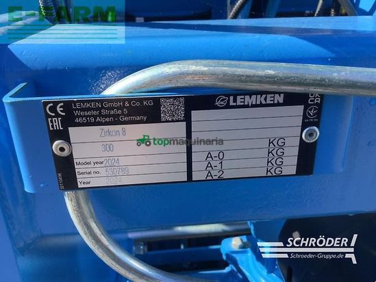 Sembradora - Lemken - zirkon 8/300 + saphir 9/300
