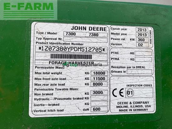 Cosechadora de Cereal - John Deere - 7380