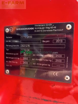 Minicargadora - Weidemann - 1775 cx ska