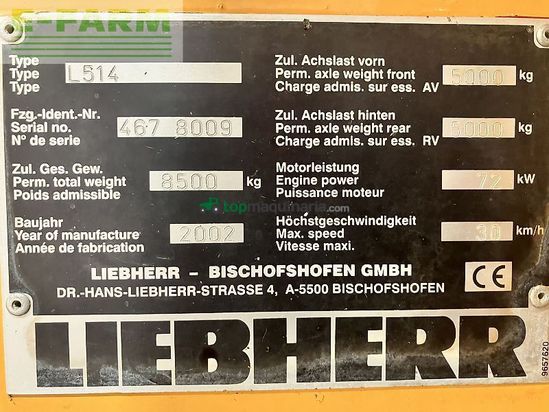 Minicargadora - Liebherr - l 514 stereolader