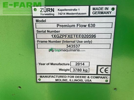 Cosechadora de Cereal - John Deere - t670i, 4 wd