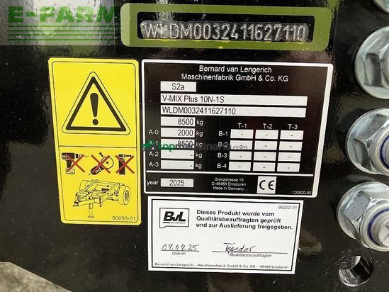 Remolqu esparcidor - BVL - v-mix plus 10n-1s