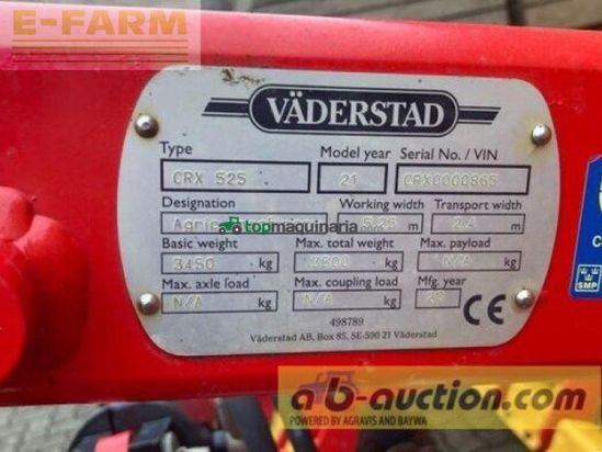 Grada de disco - Väderstad - carrier x 525