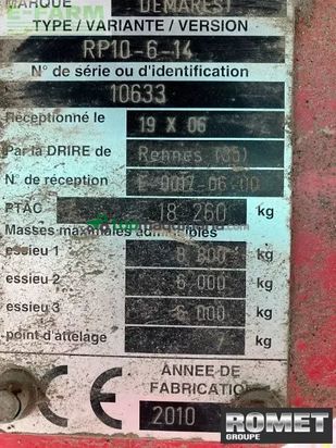 Remolqu agrícola -  - rp 10-6-14