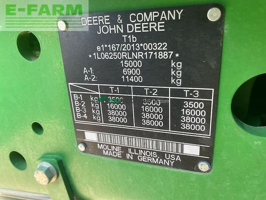 Tractor agrícola - John Deere - 6r250 / 6r 250