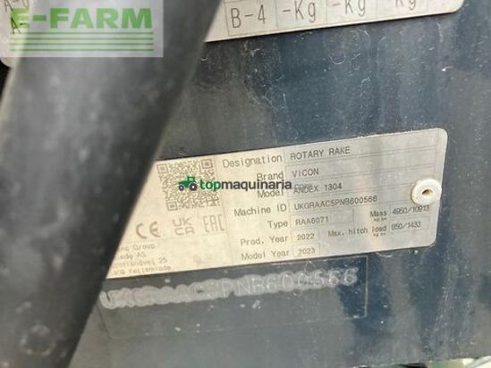 Henificador - Vicon - andex 1304 comfort