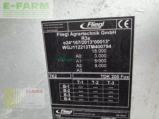 Volquet - Fliegl - tdk 200 profi xl hellgrün