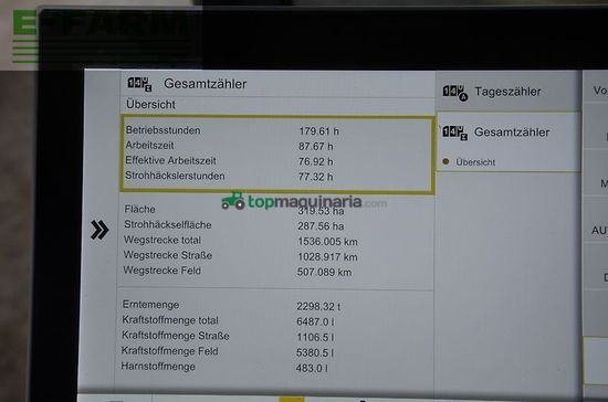 Cosechadora de Cereal - Claas - trion 740 terra trac