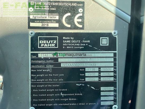 Tractor agrícola - Deutz-Fahr - 6160 agrotron