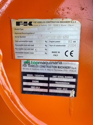 Retroexcavadora mixta  Fiat Kobelco B100