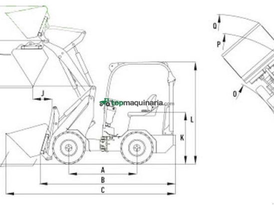 Minicargadora - Schaffer - 2630-2 rops fahrerschutzdach