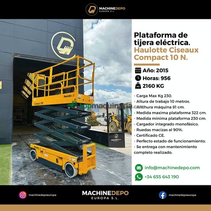 Plataforma Tijera Eléctrica Haulotte Compact 10 N