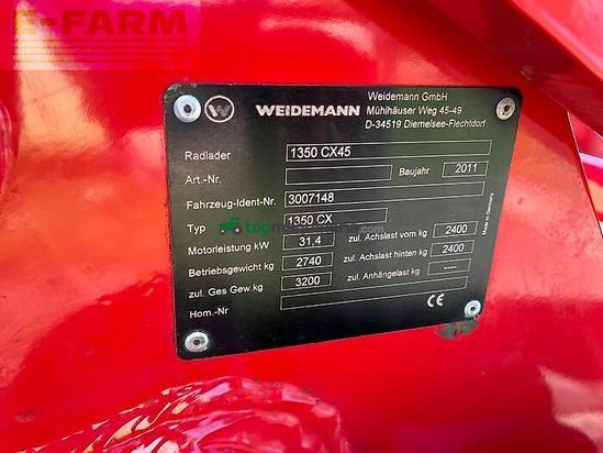 Minicargadora - Weidemann - 1350 cx