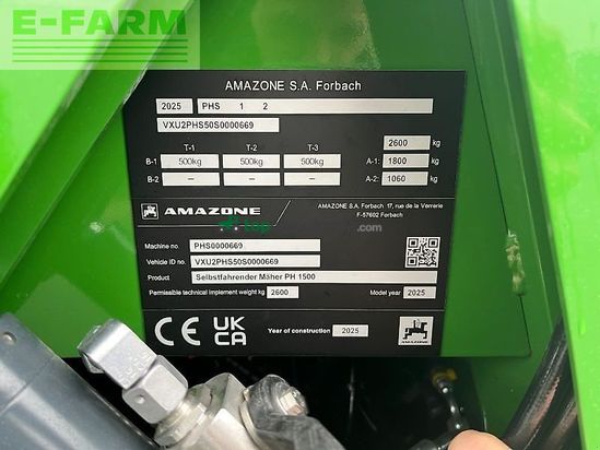 Cortacésped manual - Amazone - profihopper ph 1500 cab
