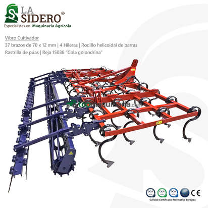Vibrocultivador - La Sidero 37 brazos 