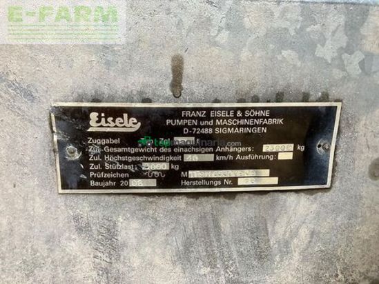 Cisterna - Eisele - fw 240/160 mit vogelsang 12m schleppschlauch