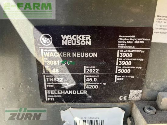 Telescopica - Wacker Neuson - tl48, th522