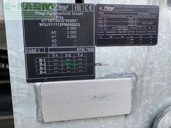 Cuba de purin - Fliegl - pfw 7500 maxx line