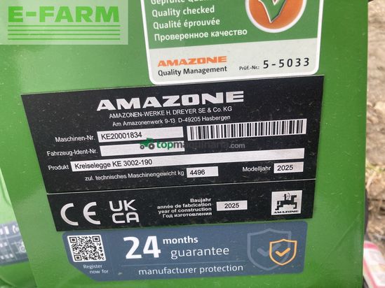 Grada de disco - Amazone - ke 3002-190 rotamix