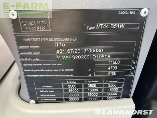 Tractor agrícola - Deutz-Fahr - 6165 ttv black-warri