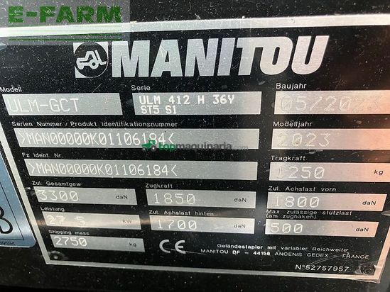 Telescopica - Manitou - ulm 412 h