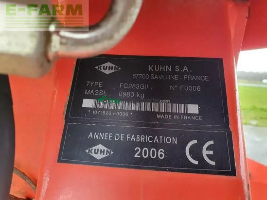 Cortacésped manual - Kuhn - fc 283 gii