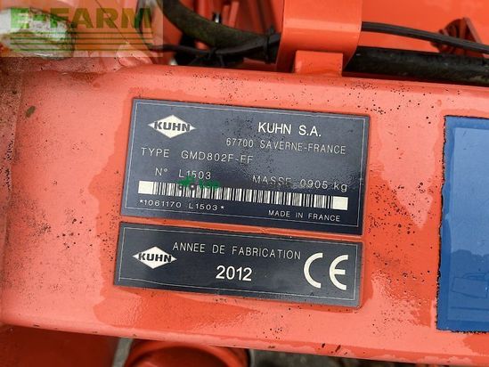 Cortacésped manual - Kuhn - gmd 802 ff