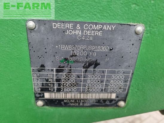 Tractor agrícola - John Deere - 8370rt my18 e23 40