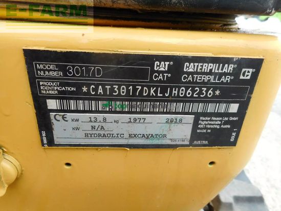 Excavadora - Caterpillar - 301.7d ( 1.977 kg )