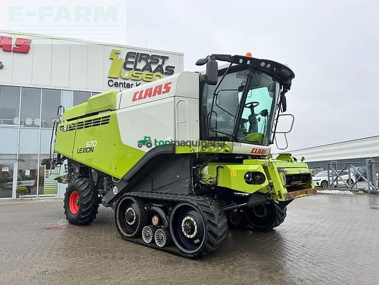 Cosechadora de Cereal - Claas - lexion 670 tt + v770