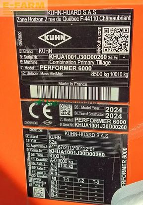 Cultivador - Kuhn - performer 6000