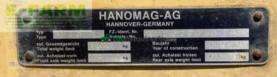 Minicargadora - Hanomag - hanomag 55 d - überladehöhe über 4 m