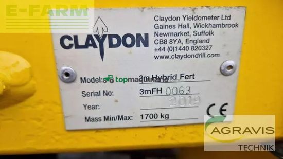 Sembradora - Claydon - hybrid fertiliser