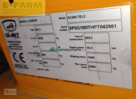 Minicargadora - Giant - g1200 tele-teleskopradlader