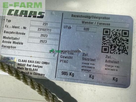 Henificador - Claas - volto 80 neu