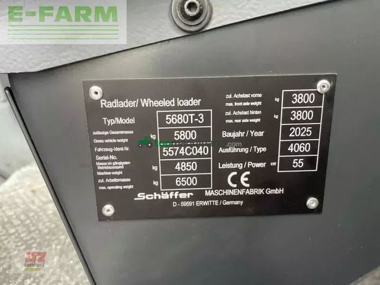Minicargadora - Schaffer - lader 5680t - 3 kabine