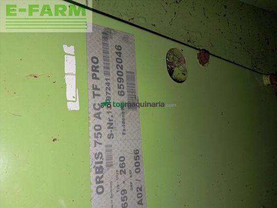 Cosechadora de Cereal - Claas - ORBIS 750 MAIZE HEAD