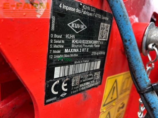 Sembradora - Kuhn - maxima 3 rt e