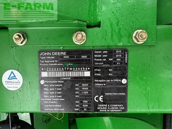 Cosechadora de Cereal - John Deere - s690i