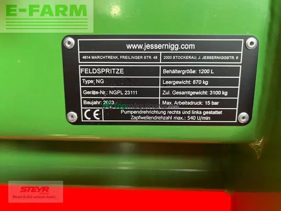 Atomizador - Jessernigg - s ng pl 1.200 liter ausstellungsmaschine