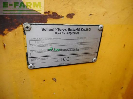 Excavadora - Schaeff - terex hr 14 ( 2.850kg )