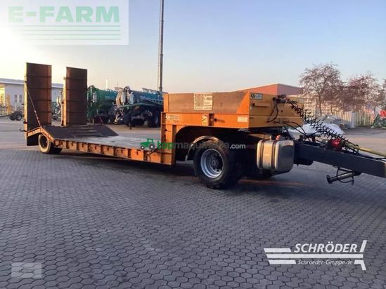 Remolqu agrícola -  - tieflader 12 t mit dollyachse